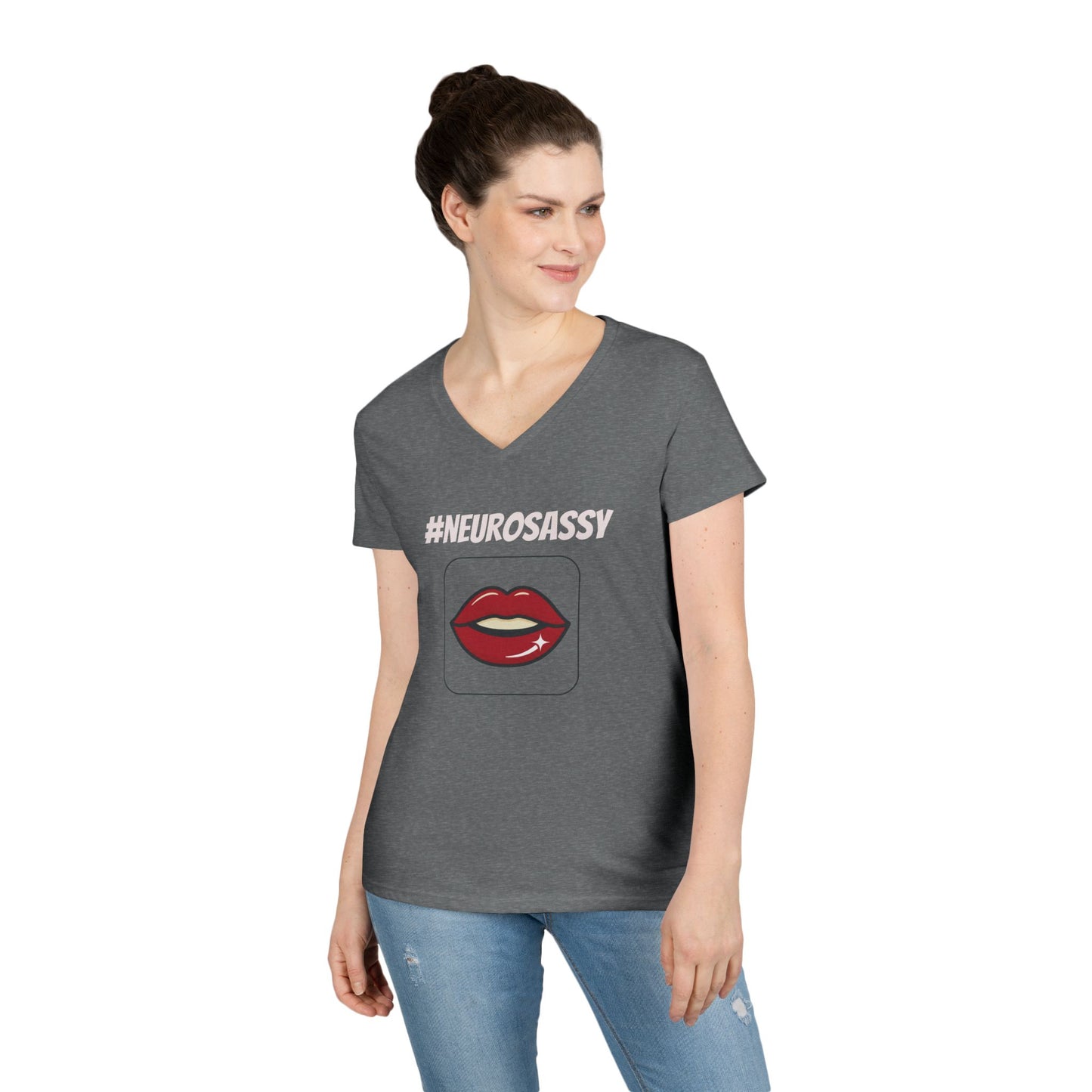 Neurosassy Ladies' V-Neck T-Shirt