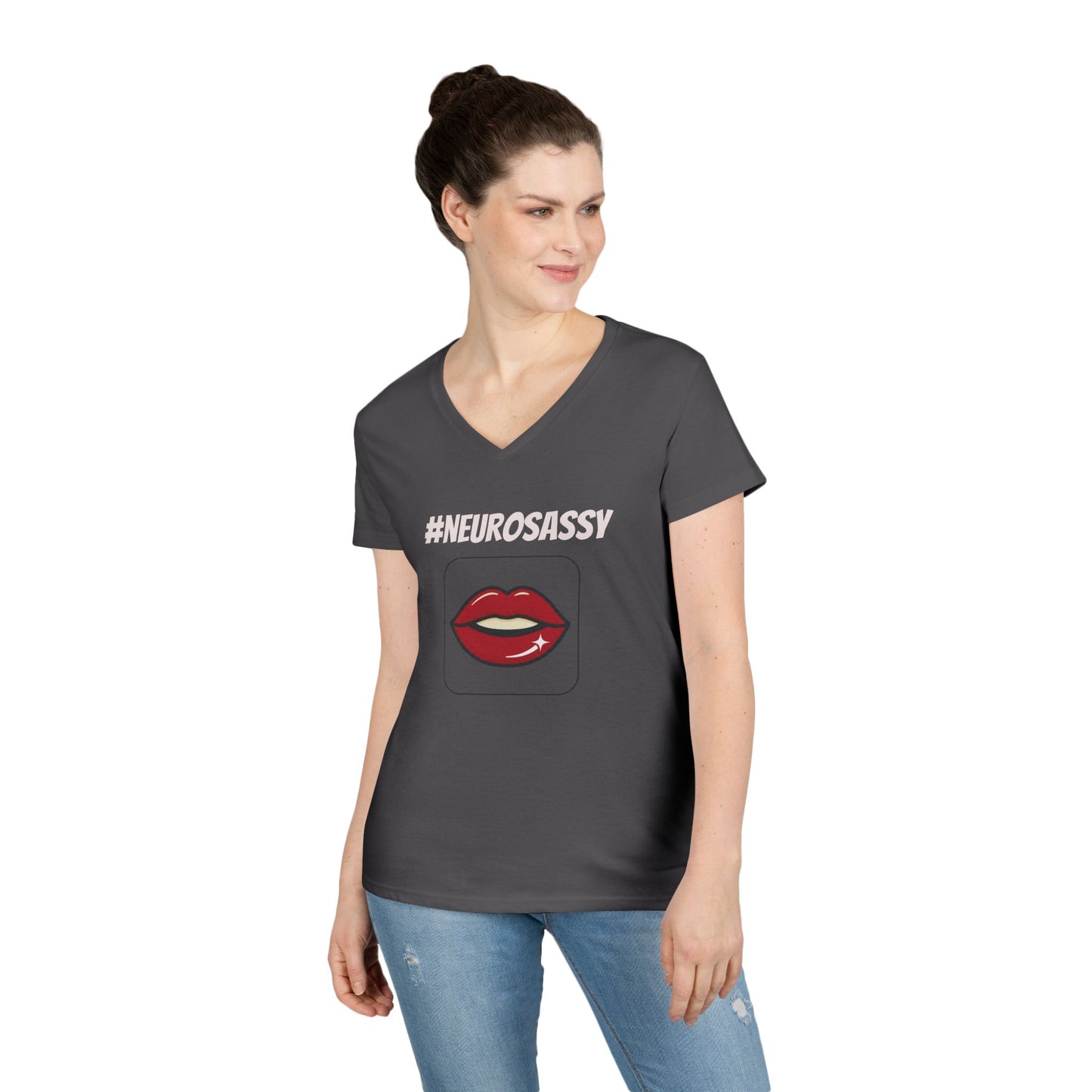 Neurosassy Ladies' V-Neck T-Shirt