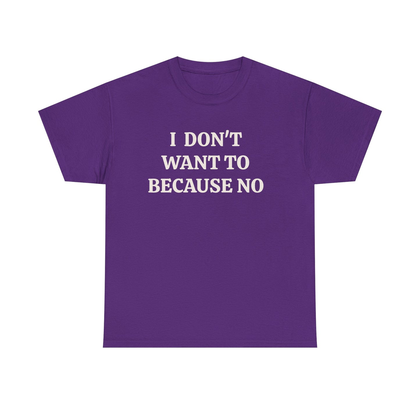 BECAUSE NO!