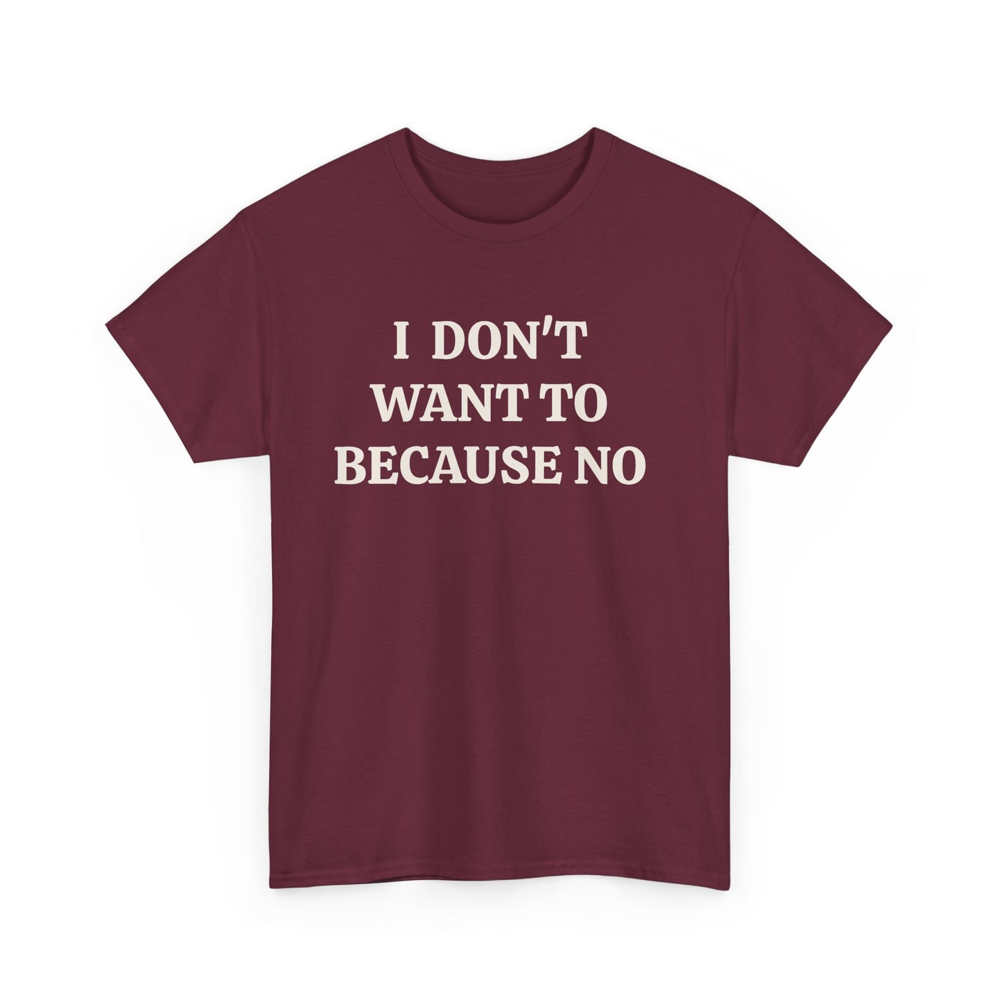 BECAUSE NO!