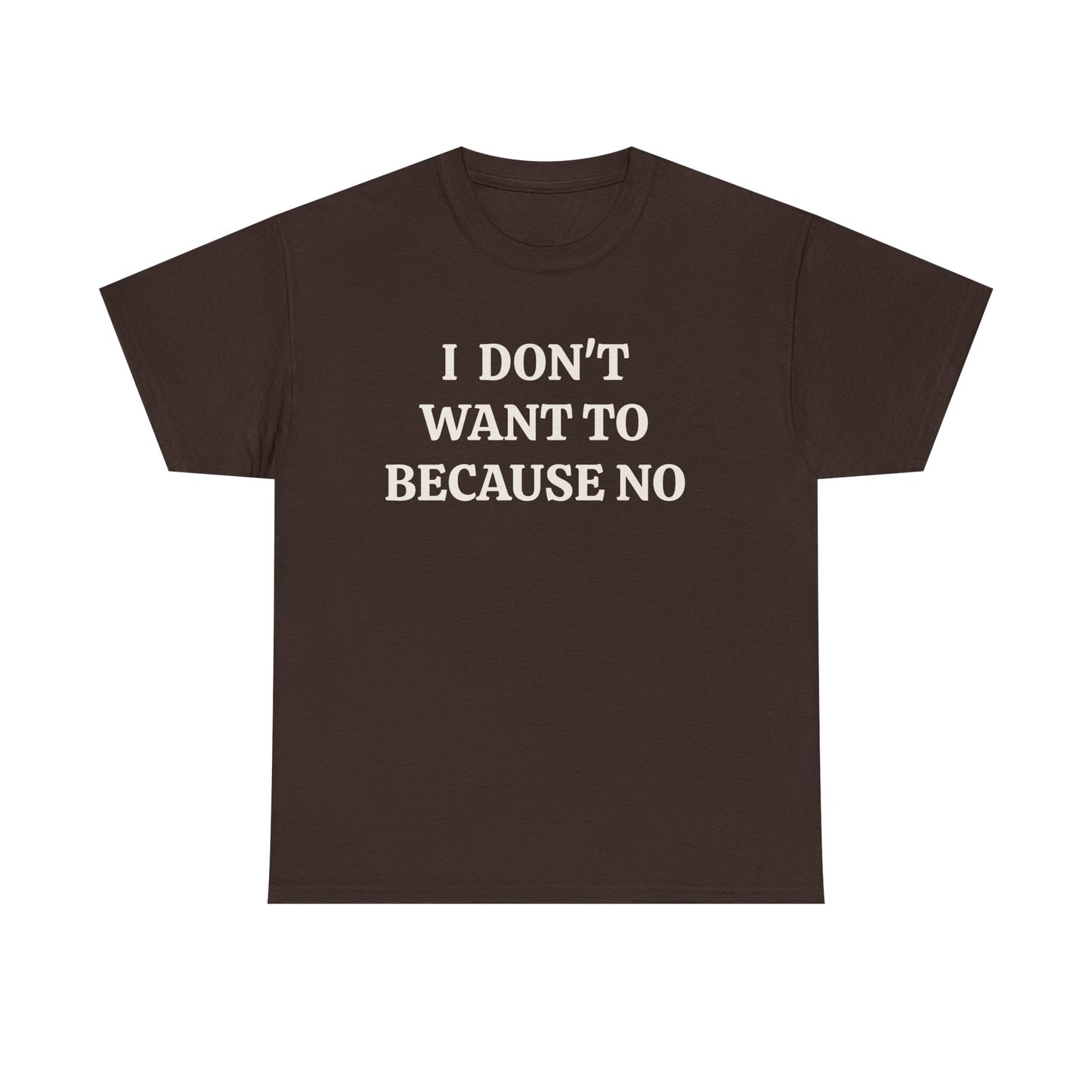 BECAUSE NO!