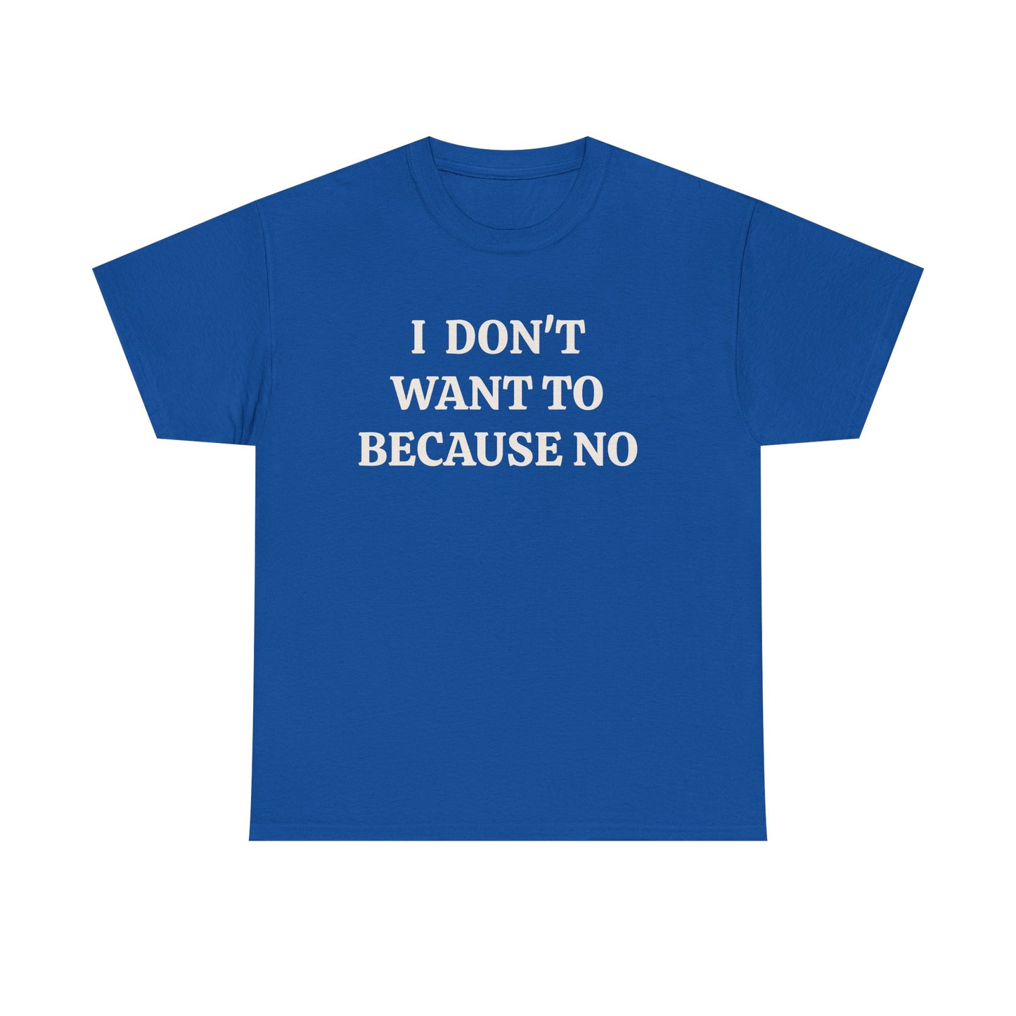 BECAUSE NO!
