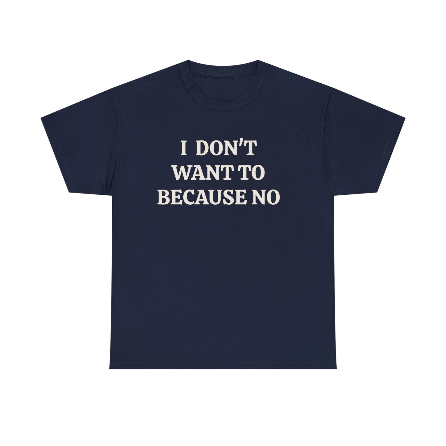 BECAUSE NO!