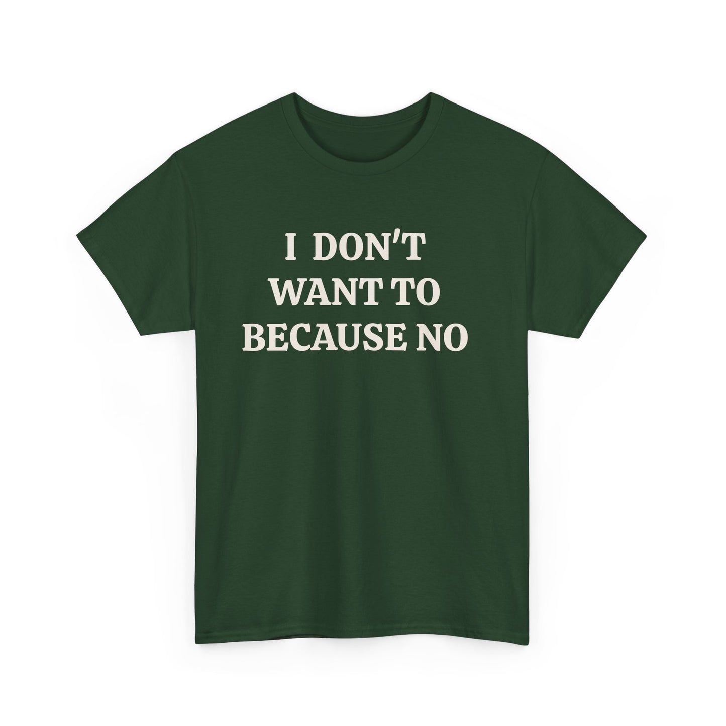BECAUSE NO!