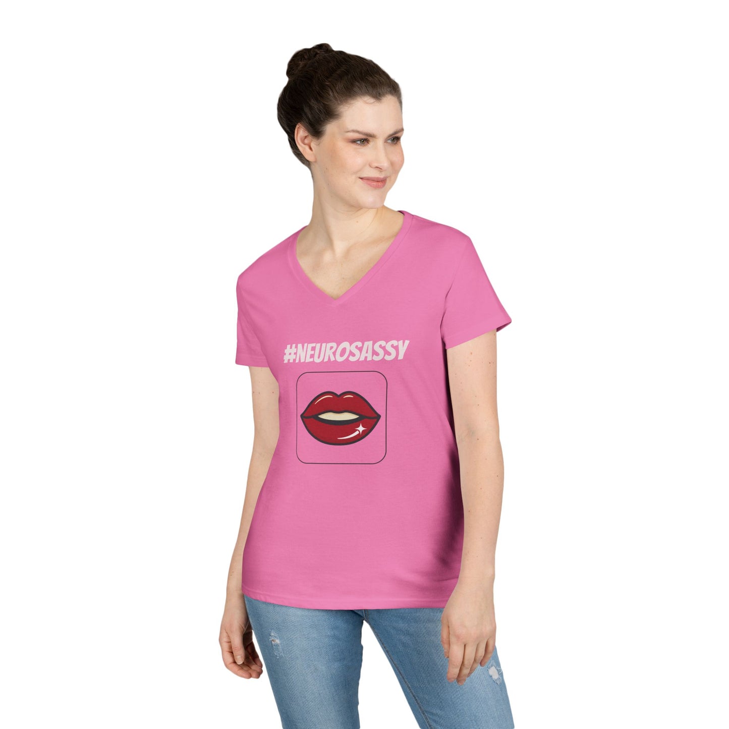 Neurosassy Ladies' V-Neck T-Shirt