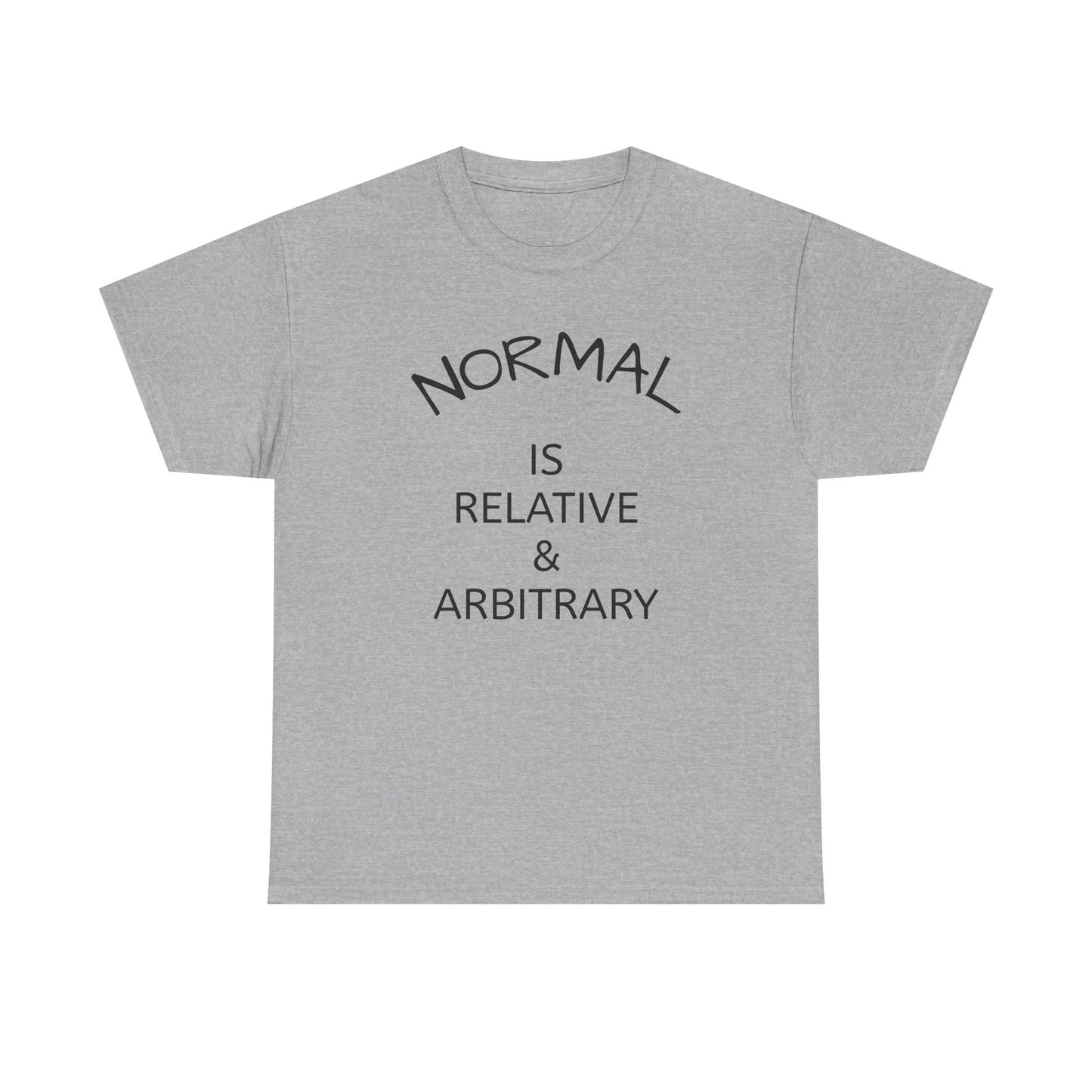 NORMAL IS RELATIVE & ARBITRARY (Black Text)