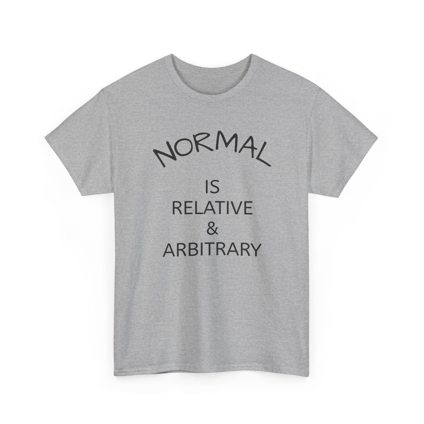 NORMAL IS RELATIVE & ARBITRARY (Black Text)
