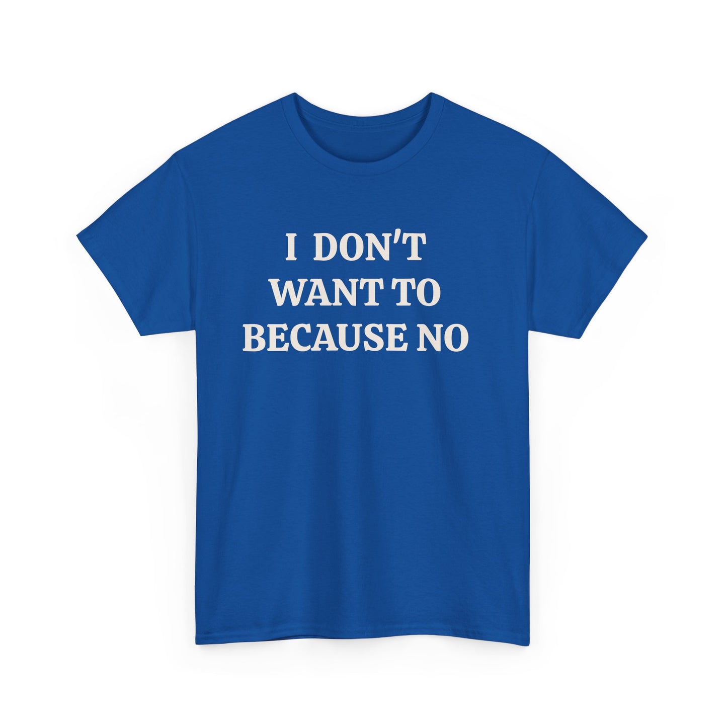 BECAUSE NO!