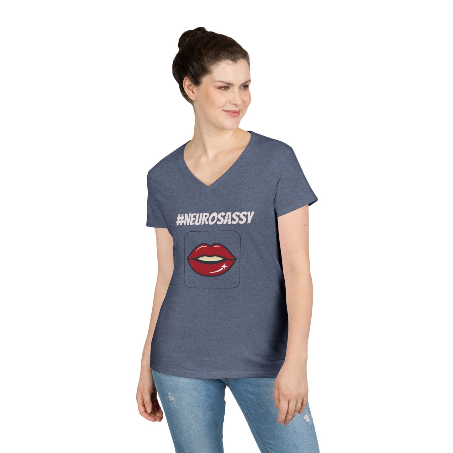Neurosassy Ladies' V-Neck T-Shirt