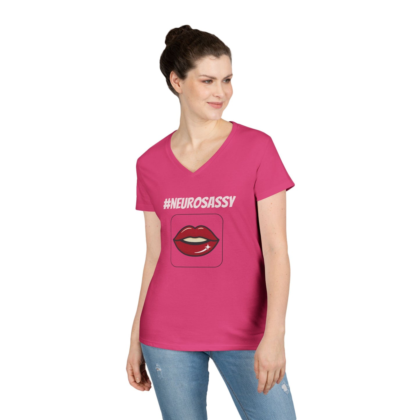 Neurosassy Ladies' V-Neck T-Shirt