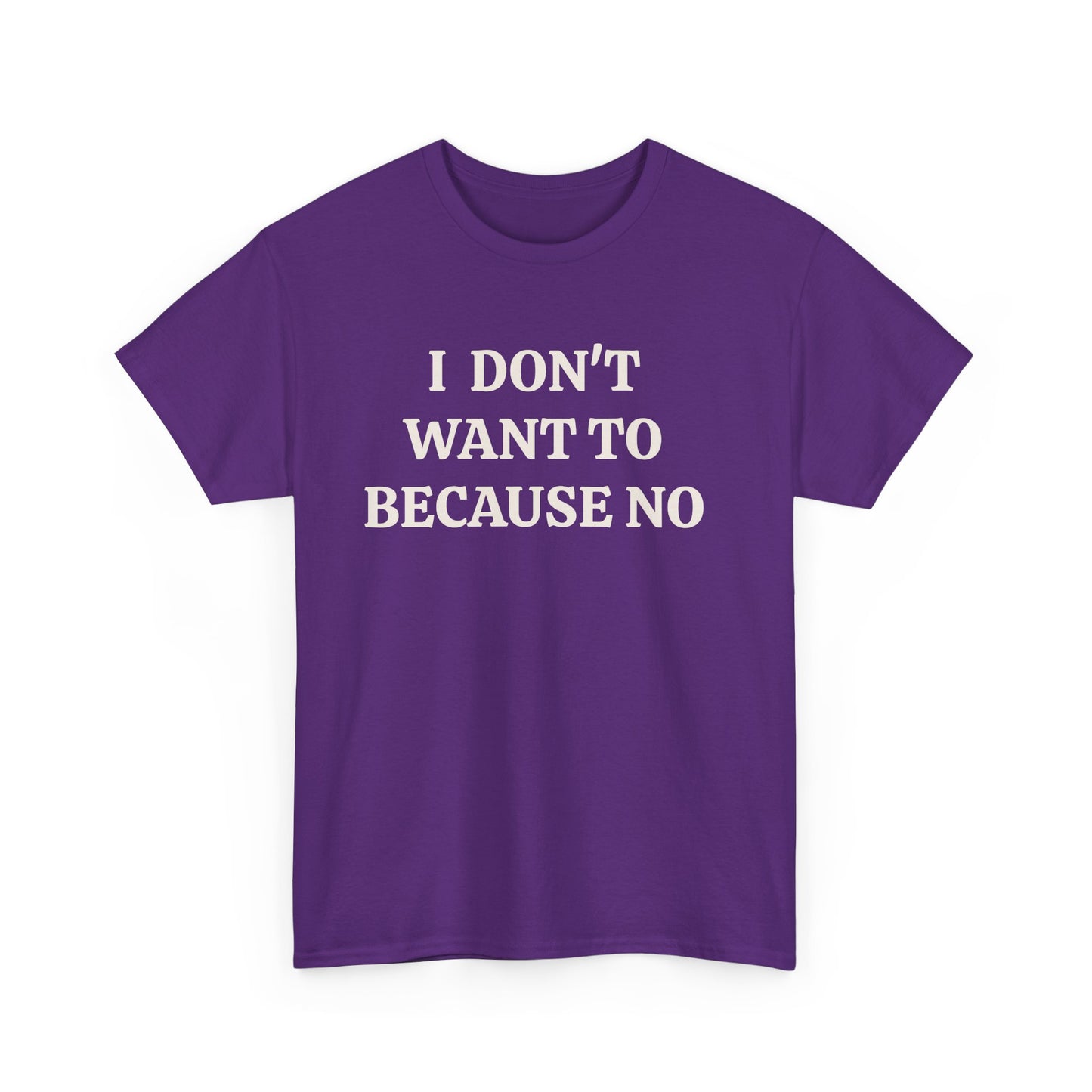 BECAUSE NO!