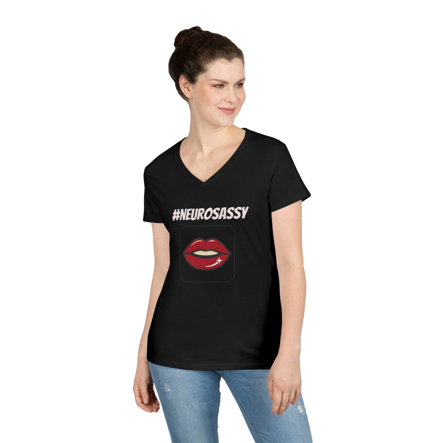 Neurosassy Ladies' V-Neck T-Shirt