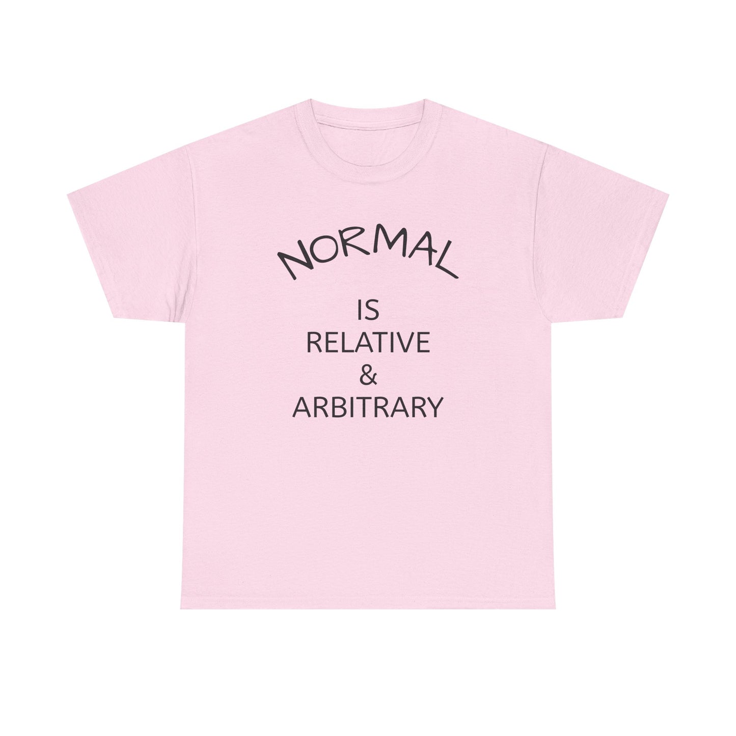 NORMAL IS RELATIVE & ARBITRARY (Black Text)