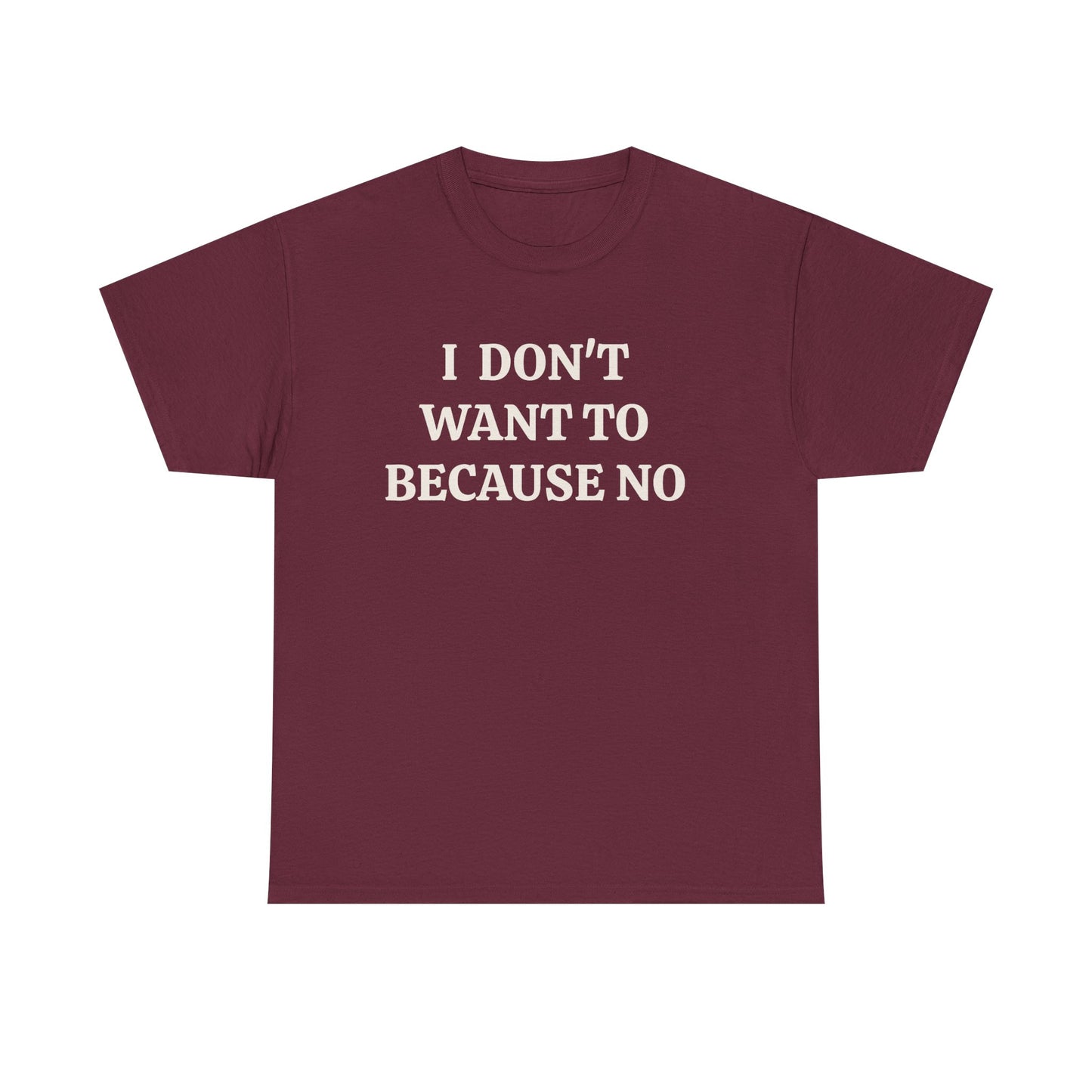 BECAUSE NO!