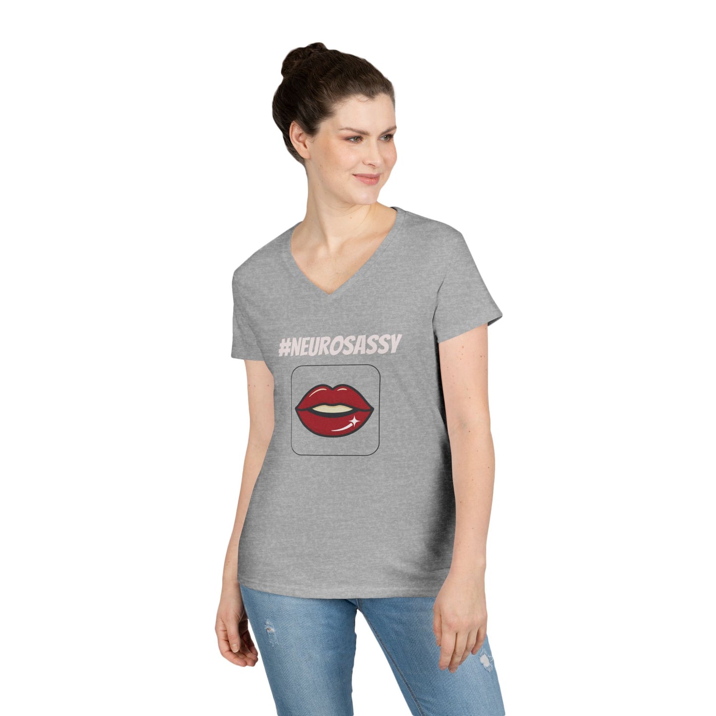 Neurosassy Ladies' V-Neck T-Shirt