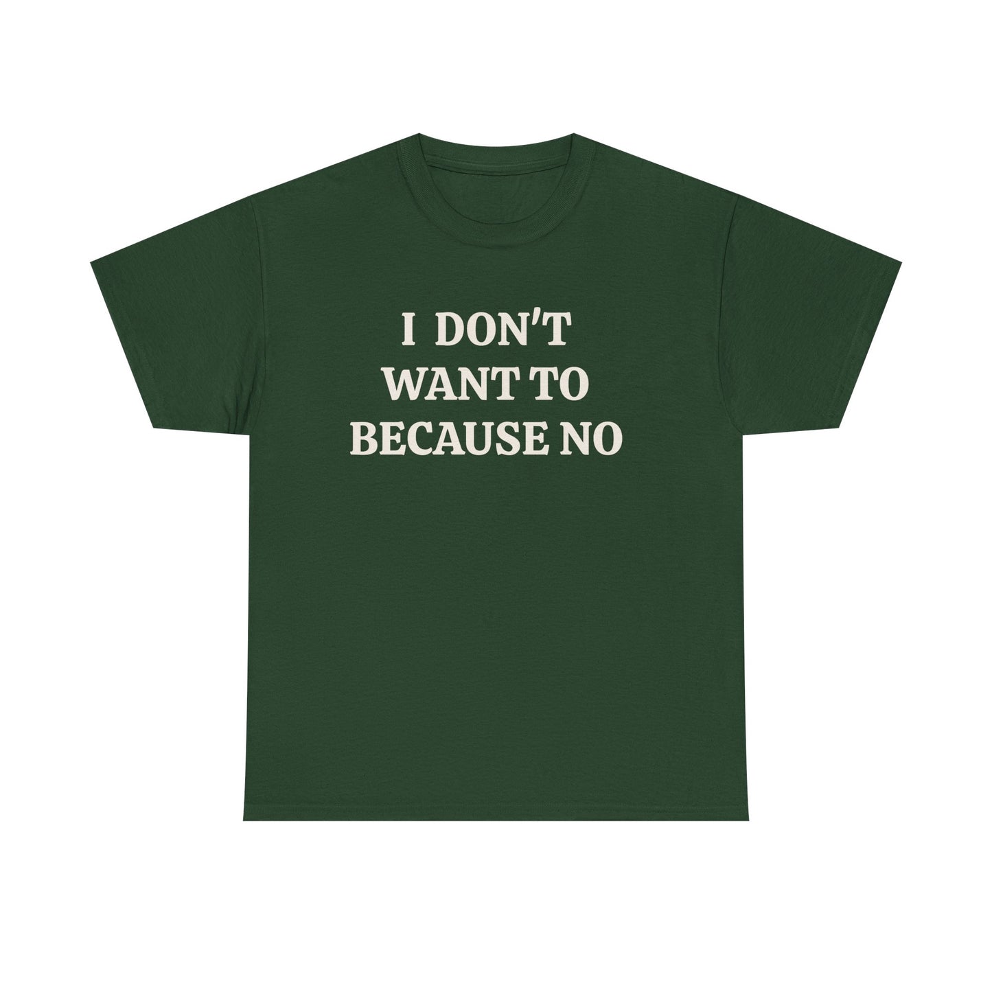BECAUSE NO!