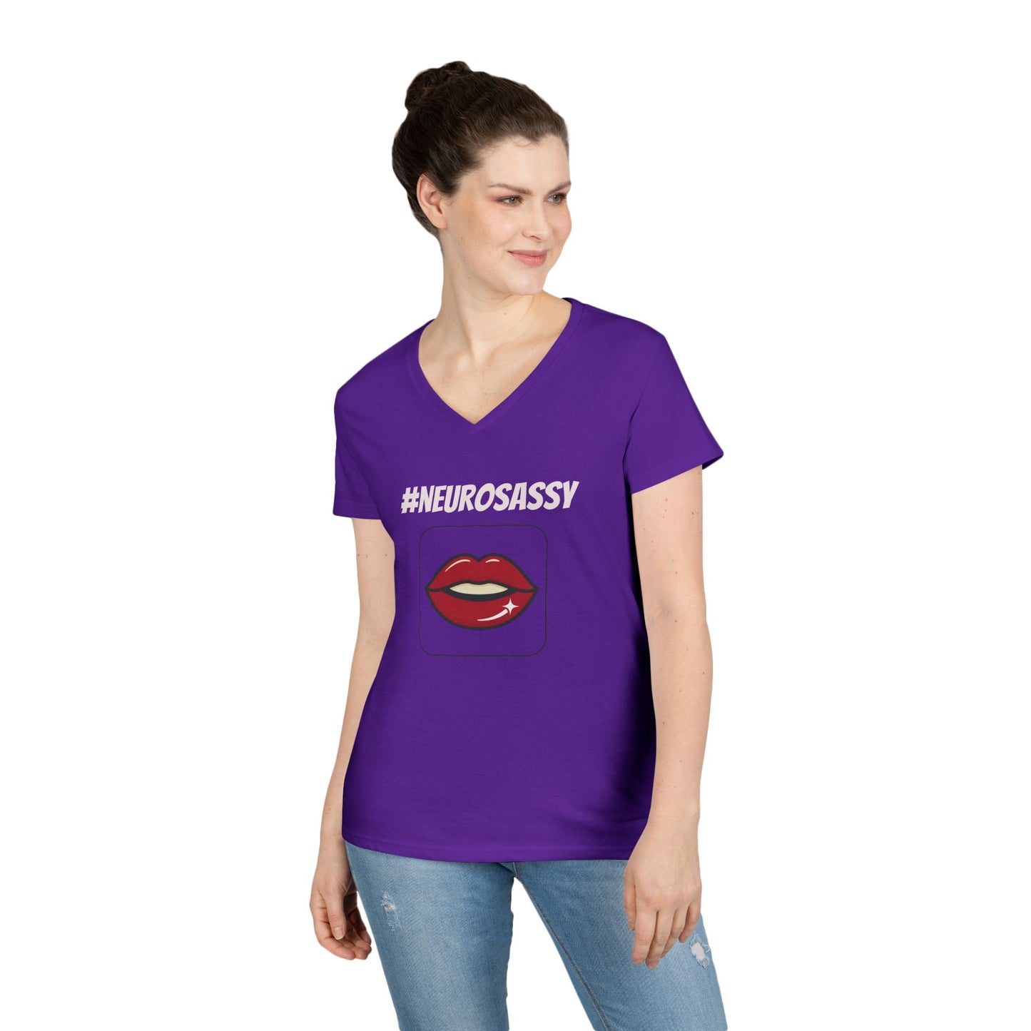 Neurosassy Ladies' V-Neck T-Shirt