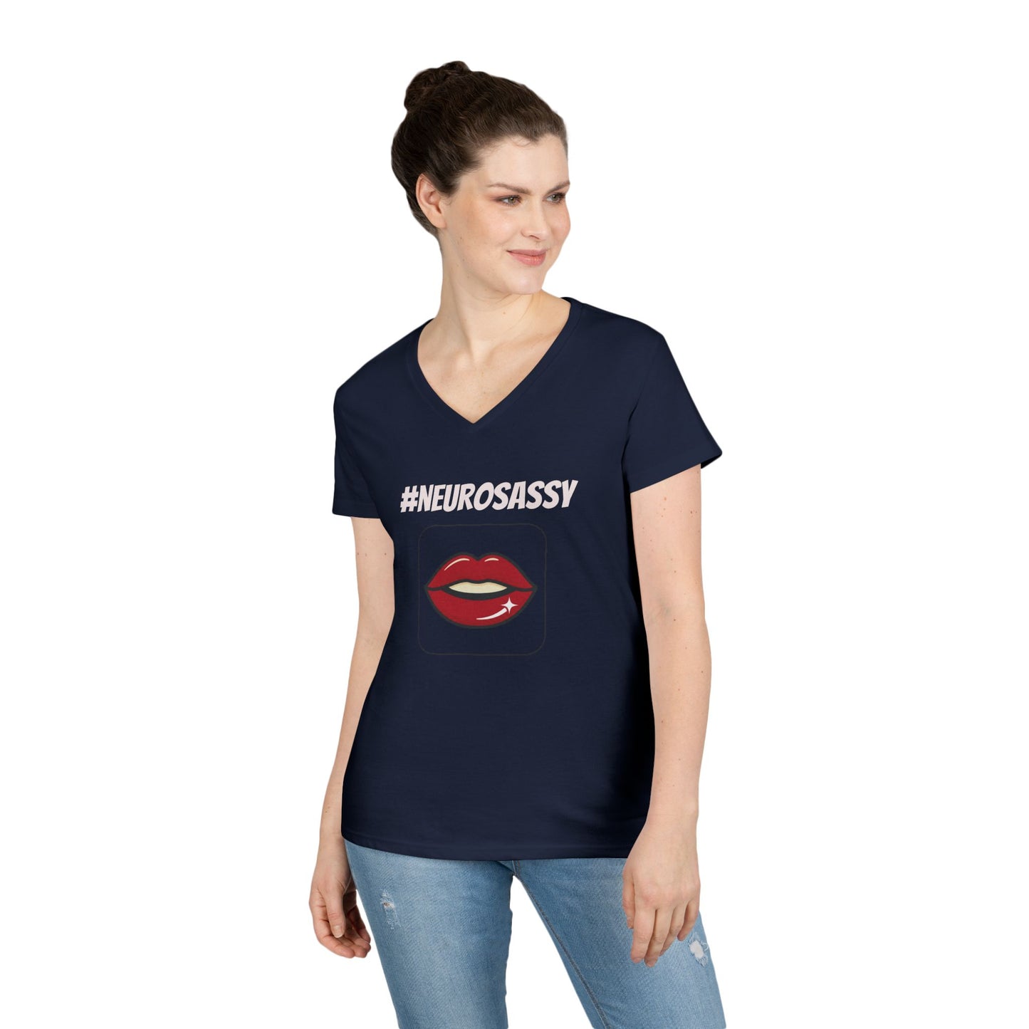 Neurosassy Ladies' V-Neck T-Shirt