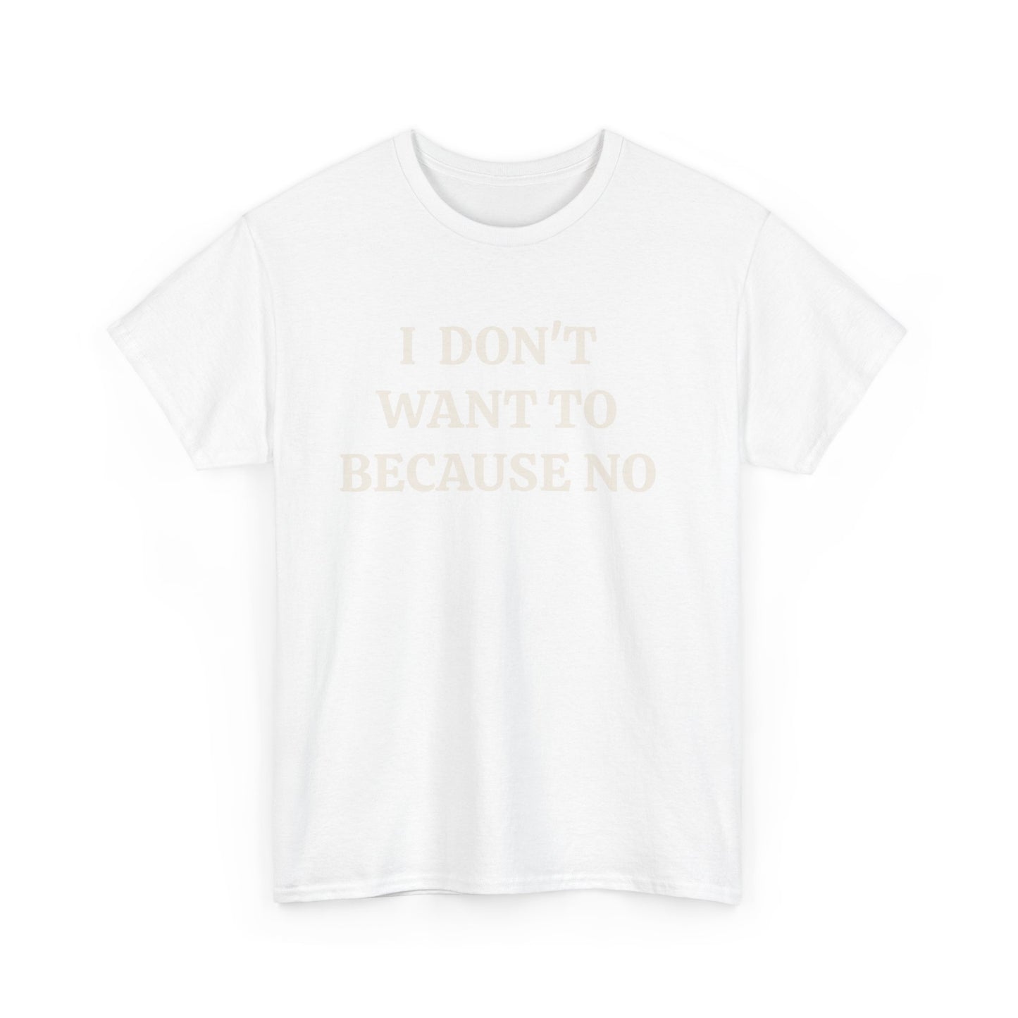 BECAUSE NO!